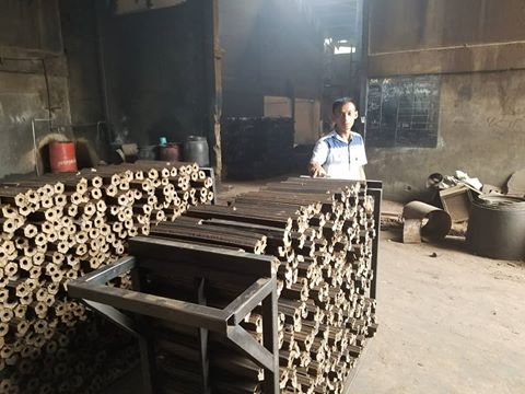 highly efficient rice husk biomass briquette press machine from professional manufacture