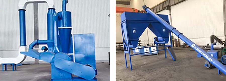 crusher machine and screw conveyor