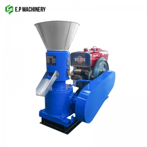 Diesel wood pellet mill