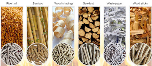 the raw materials for wood pellet production line