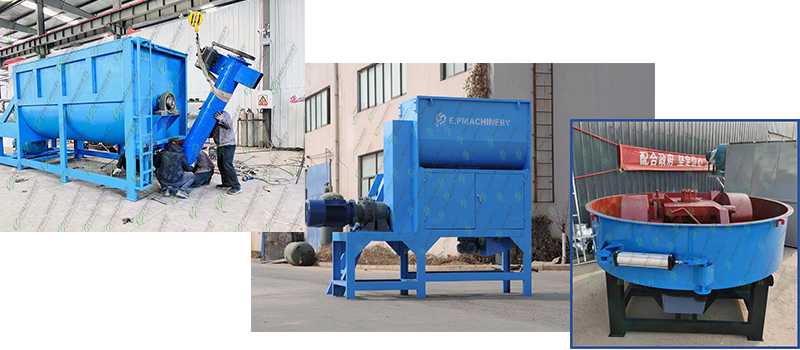 Three kinds of mixing equipment can be selected